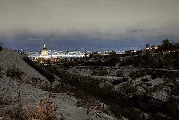 Capital view from canyon installation