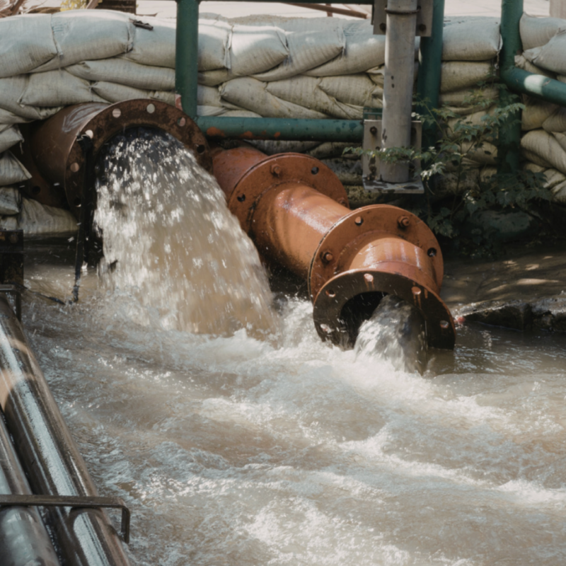 industrial wastewater pipes